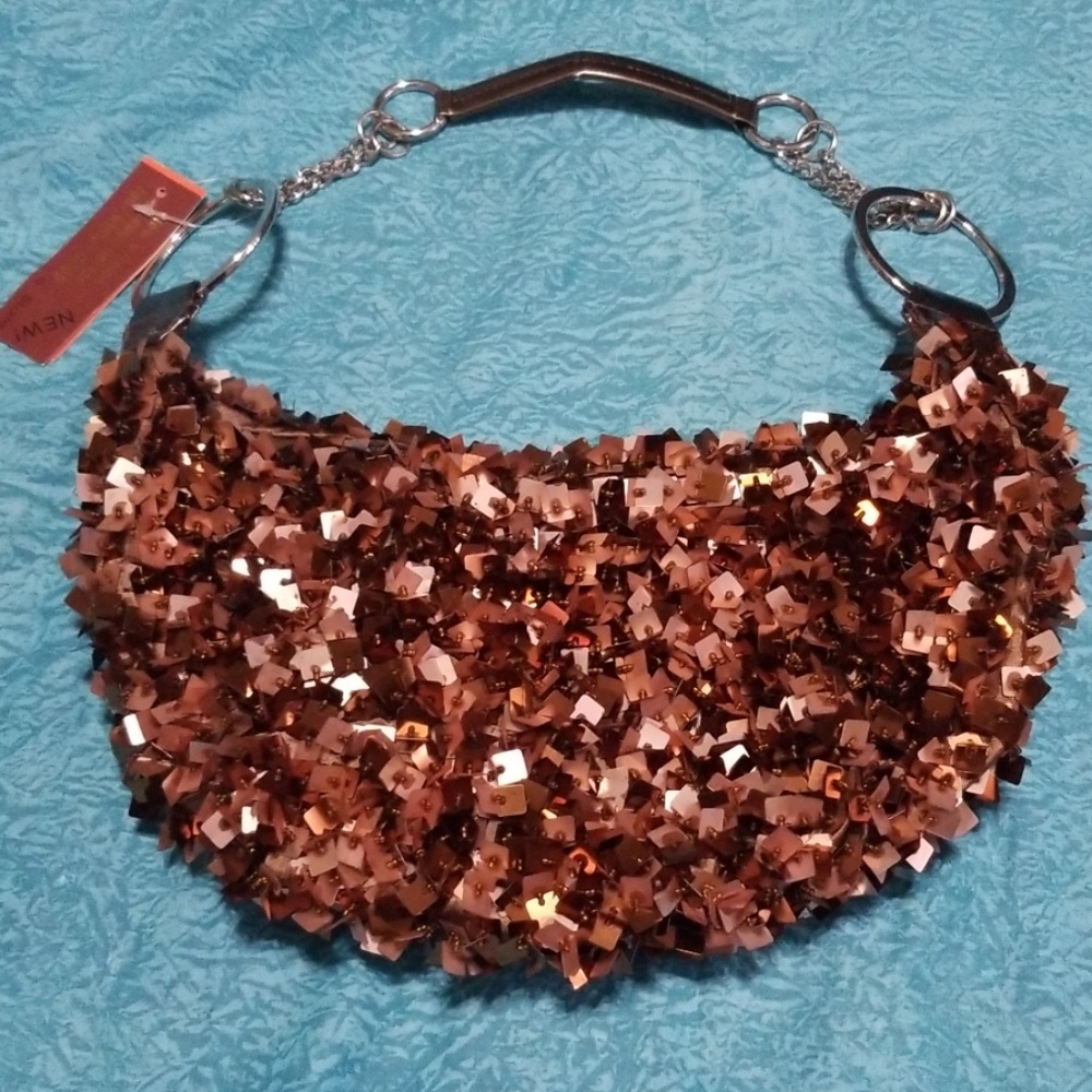 NWT Beautiful Sequins Hobo Bag
